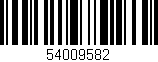 Código de barras (EAN, GTIN, SKU, ISBN): '54009582'