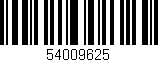Código de barras (EAN, GTIN, SKU, ISBN): '54009625'