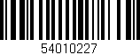 Código de barras (EAN, GTIN, SKU, ISBN): '54010227'