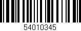 Código de barras (EAN, GTIN, SKU, ISBN): '54010345'