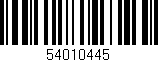 Código de barras (EAN, GTIN, SKU, ISBN): '54010445'