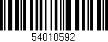 Código de barras (EAN, GTIN, SKU, ISBN): '54010592'