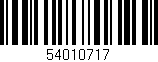 Código de barras (EAN, GTIN, SKU, ISBN): '54010717'