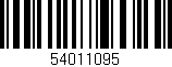 Código de barras (EAN, GTIN, SKU, ISBN): '54011095'