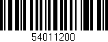 Código de barras (EAN, GTIN, SKU, ISBN): '54011200'