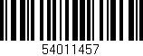 Código de barras (EAN, GTIN, SKU, ISBN): '54011457'