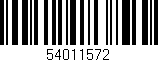Código de barras (EAN, GTIN, SKU, ISBN): '54011572'