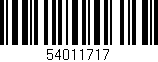 Código de barras (EAN, GTIN, SKU, ISBN): '54011717'