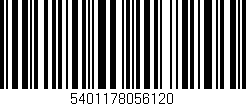 Código de barras (EAN, GTIN, SKU, ISBN): '5401178056120'