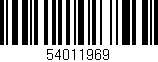Código de barras (EAN, GTIN, SKU, ISBN): '54011969'