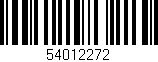 Código de barras (EAN, GTIN, SKU, ISBN): '54012272'
