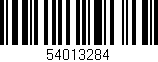 Código de barras (EAN, GTIN, SKU, ISBN): '54013284'