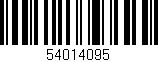 Código de barras (EAN, GTIN, SKU, ISBN): '54014095'
