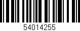 Código de barras (EAN, GTIN, SKU, ISBN): '54014255'