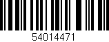 Código de barras (EAN, GTIN, SKU, ISBN): '54014471'