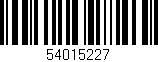 Código de barras (EAN, GTIN, SKU, ISBN): '54015227'