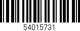 Código de barras (EAN, GTIN, SKU, ISBN): '54015731'