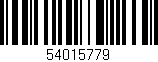 Código de barras (EAN, GTIN, SKU, ISBN): '54015779'
