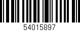 Código de barras (EAN, GTIN, SKU, ISBN): '54015897'