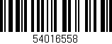 Código de barras (EAN, GTIN, SKU, ISBN): '54016558'