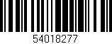 Código de barras (EAN, GTIN, SKU, ISBN): '54018277'