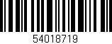 Código de barras (EAN, GTIN, SKU, ISBN): '54018719'