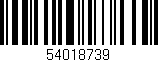 Código de barras (EAN, GTIN, SKU, ISBN): '54018739'