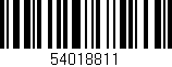 Código de barras (EAN, GTIN, SKU, ISBN): '54018811'