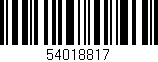 Código de barras (EAN, GTIN, SKU, ISBN): '54018817'
