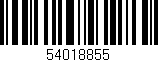 Código de barras (EAN, GTIN, SKU, ISBN): '54018855'