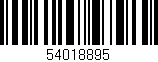 Código de barras (EAN, GTIN, SKU, ISBN): '54018895'