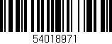 Código de barras (EAN, GTIN, SKU, ISBN): '54018971'