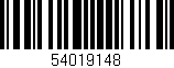 Código de barras (EAN, GTIN, SKU, ISBN): '54019148'