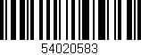 Código de barras (EAN, GTIN, SKU, ISBN): '54020583'