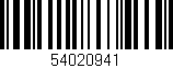 Código de barras (EAN, GTIN, SKU, ISBN): '54020941'