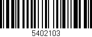 Código de barras (EAN, GTIN, SKU, ISBN): '5402103'