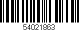 Código de barras (EAN, GTIN, SKU, ISBN): '54021863'