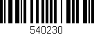 Código de barras (EAN, GTIN, SKU, ISBN): '540230'