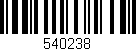 Código de barras (EAN, GTIN, SKU, ISBN): '540238'