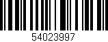 Código de barras (EAN, GTIN, SKU, ISBN): '54023997'