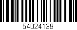 Código de barras (EAN, GTIN, SKU, ISBN): '54024139'