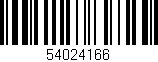 Código de barras (EAN, GTIN, SKU, ISBN): '54024166'