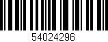 Código de barras (EAN, GTIN, SKU, ISBN): '54024296'