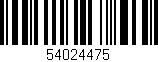 Código de barras (EAN, GTIN, SKU, ISBN): '54024475'