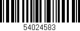 Código de barras (EAN, GTIN, SKU, ISBN): '54024583'
