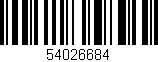 Código de barras (EAN, GTIN, SKU, ISBN): '54026684'