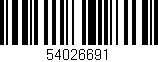 Código de barras (EAN, GTIN, SKU, ISBN): '54026691'