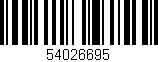 Código de barras (EAN, GTIN, SKU, ISBN): '54026695'