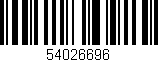Código de barras (EAN, GTIN, SKU, ISBN): '54026696'