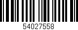 Código de barras (EAN, GTIN, SKU, ISBN): '54027558'